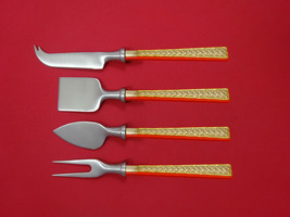 Golden Tradewinds by International Sterling Cheese Serving Set 4pc HHWS ... - $286.11