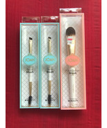 Lot of 3 Kiss JOAH Makeup  Brushes: (2) Brow Brushes + (1) Foundation Brush - $10.00