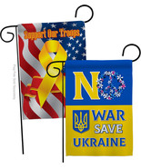 No War, Save Ukraine Garden Flags Pack Cause 13 X18.5 Double-Sided House... - $28.97