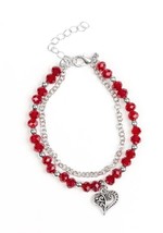 Rare Romance Red Paparazzi Bracelet - $5.00