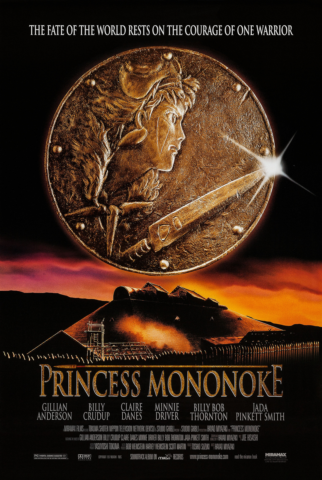 Princess Mononoke Movie Poster Hayao Miyazaki Art Film Print Size 24x36 27x40