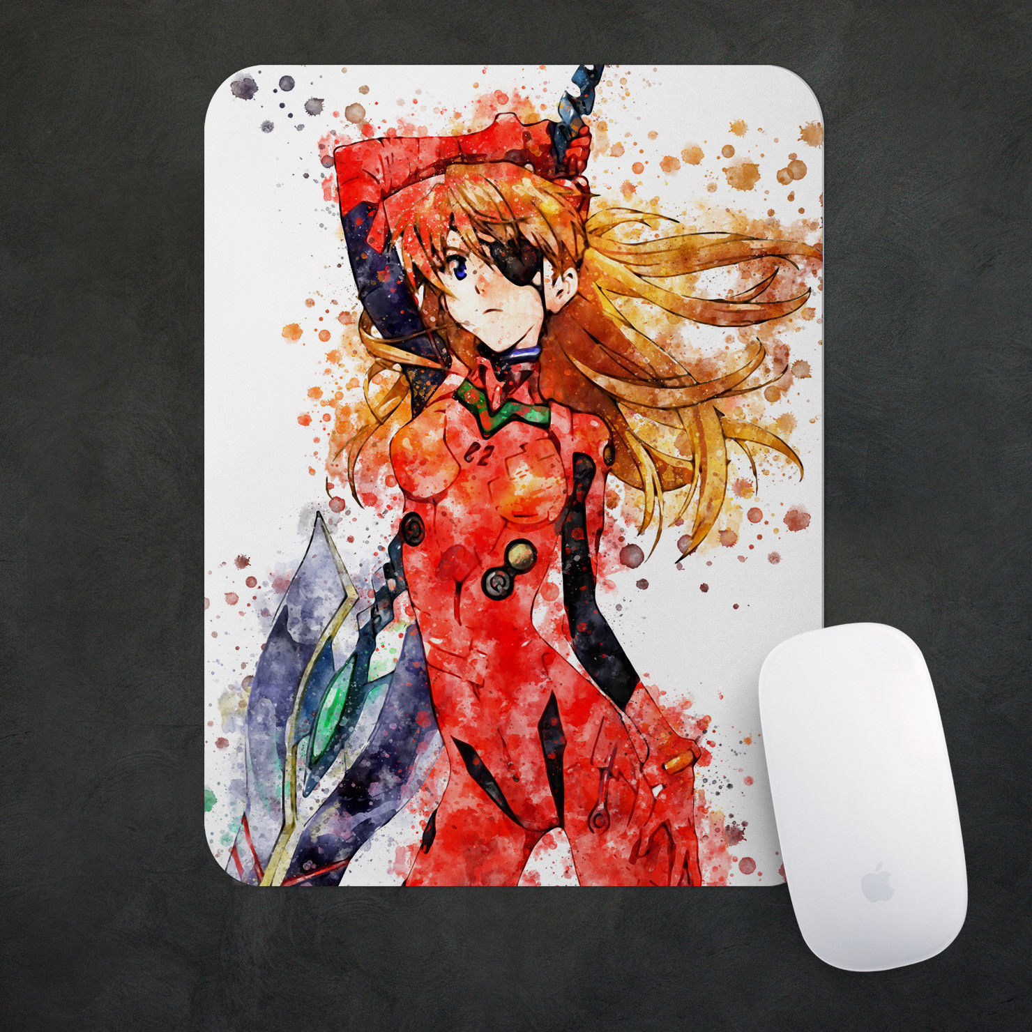Neon Genesis Evangelion Anime Mouse Pad Manga Gaming Mousepad 38x48cm