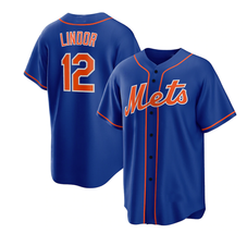 Francisco Lindor New York Mets Baseball Jersey Can Custom Name Size S-5XL - $49.90