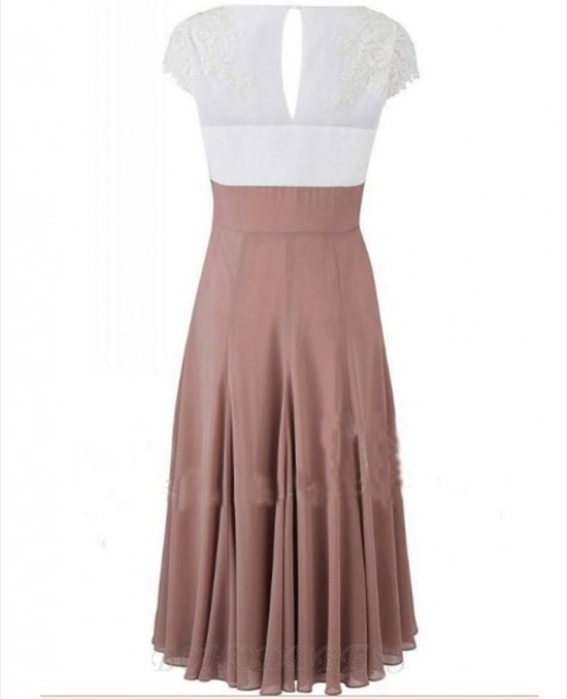 A-line Sweetheart Mid-Calf Chiffon Mother of the Bride Dress with Appliques