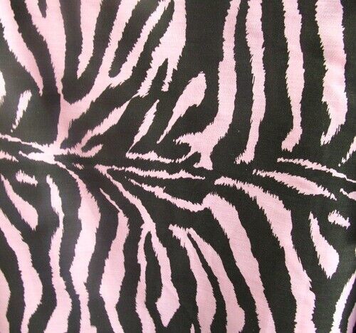 54"x54" - Black and Pink - Tablecloth Poly Cotton Zebra Print - $29.98