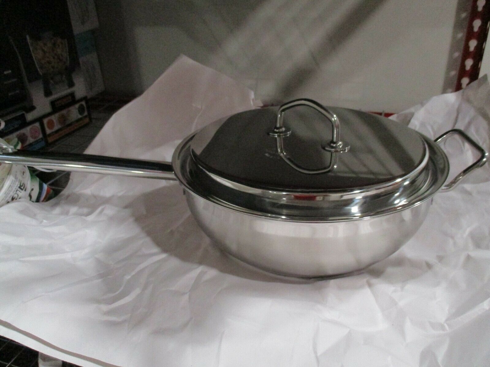 BNWT Silga Teknika Stainless Steel Saute Casserole 20cm(7.9"), handle