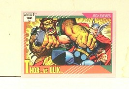 Impel 1991 Marvel Super Heroes Card #122 Thor Vs Hulk - $3.96