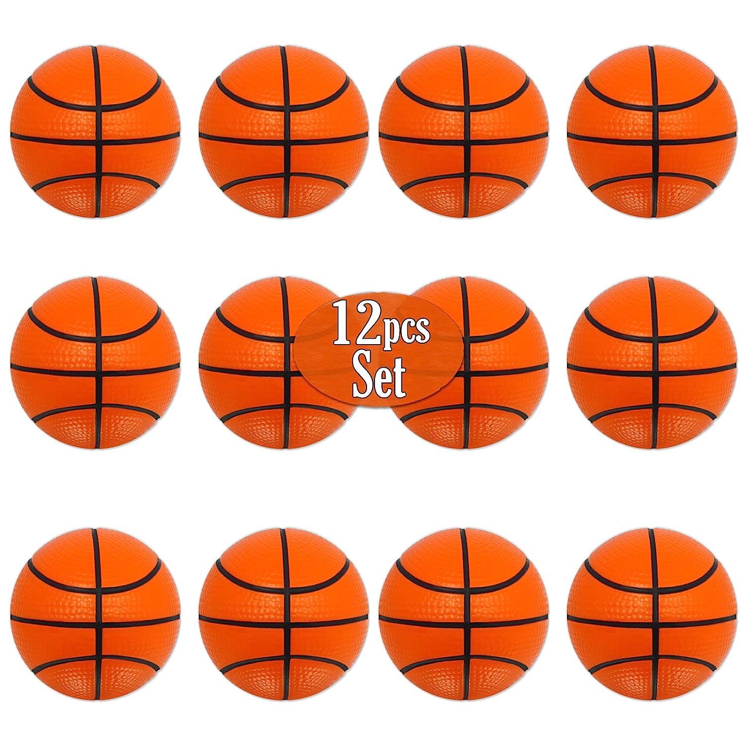 Mini Basketball Stress Balls 12 Pcs Pack | 2.5 Inch Mini Basketballs ...