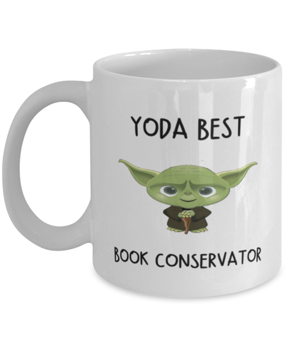 Book Conservator Mug Yoda Best Book Conservator Gift for Men Women Coffee Tea