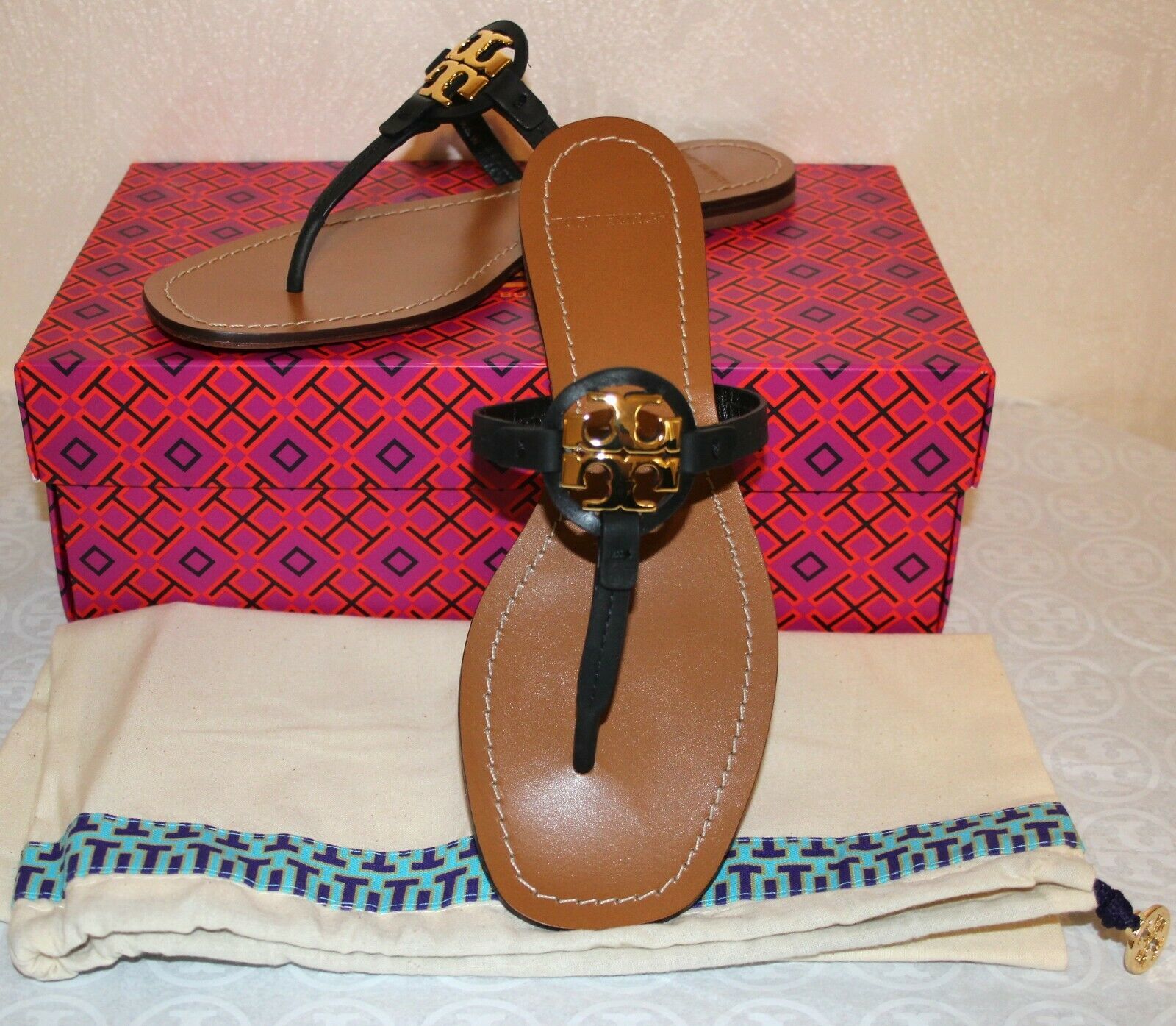 mini miller leather thong sandal