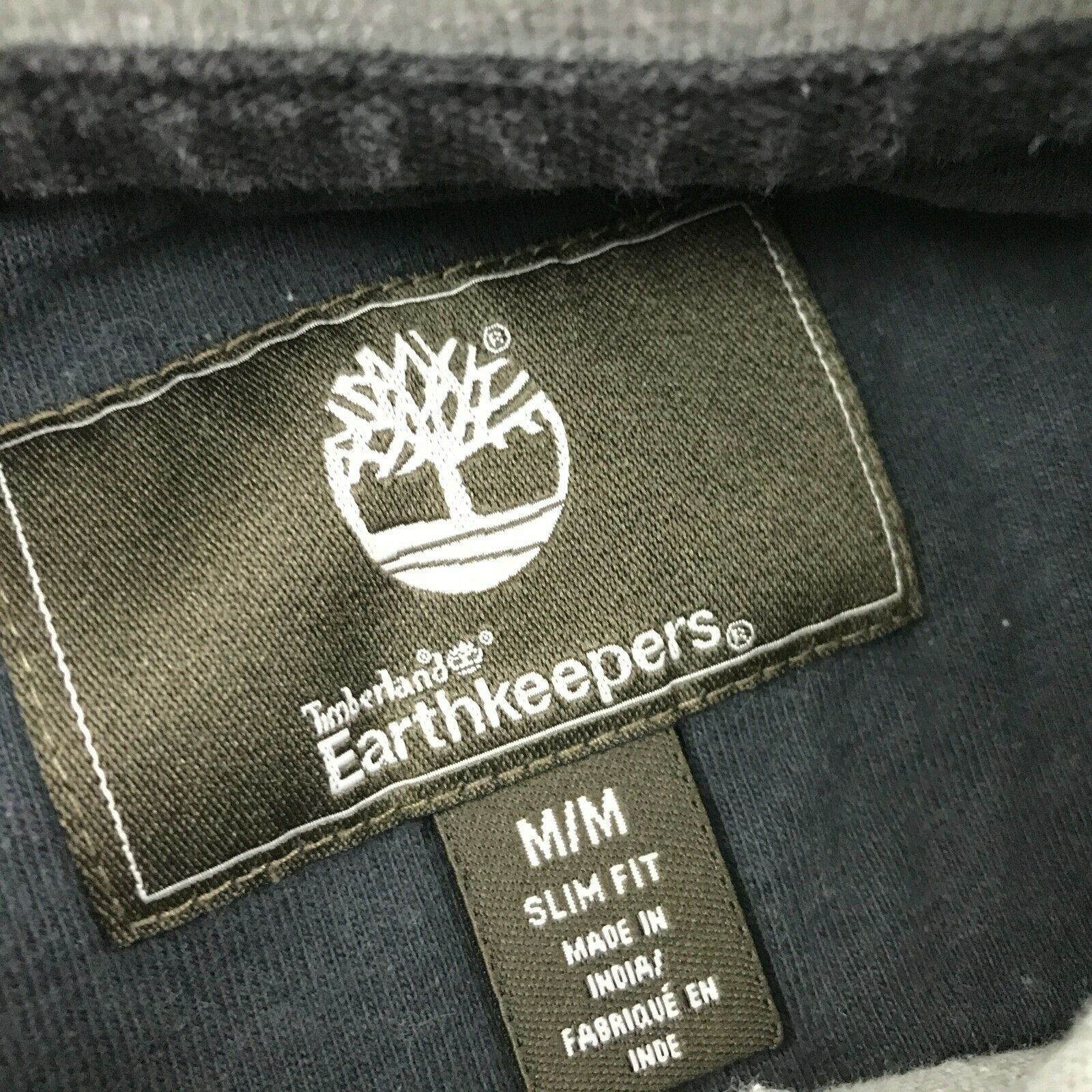 VINTAGE Timberland Earthkeepers Polo Size M Medium Slim Fit Gray Ringer ...