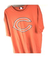 REEBOK Chicago BEARS Logo Autumn Orange Vintage NFL Tee T-Shirt Sz L - $14.84