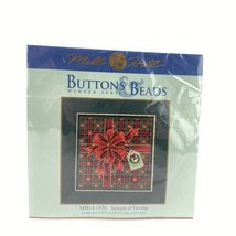 Season of Giving Cross Stitch Kit Mill Hill 2019 Buttons Beads Winter MH141936 - $15.83