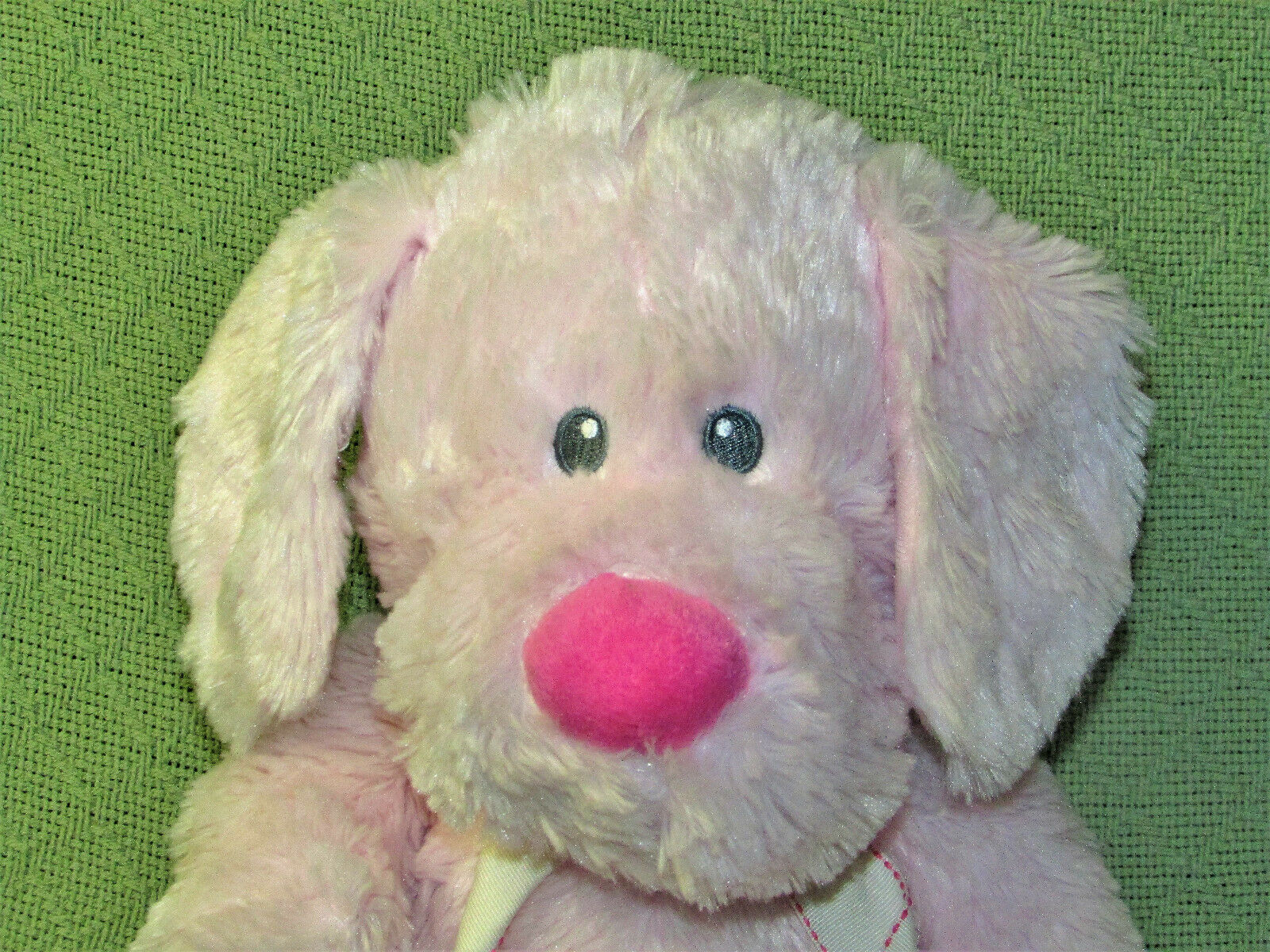 PETTING ZOO 12" DOG PINK BABY GIRL MY 1ST PUPPY PLUSH SITTING STUFFED ANIMAL TOY Other