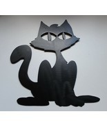 Cascada/Halloween Kitty Metal Decoración de Pared - Negro - 10&quot; x 21.6cm - $14.97