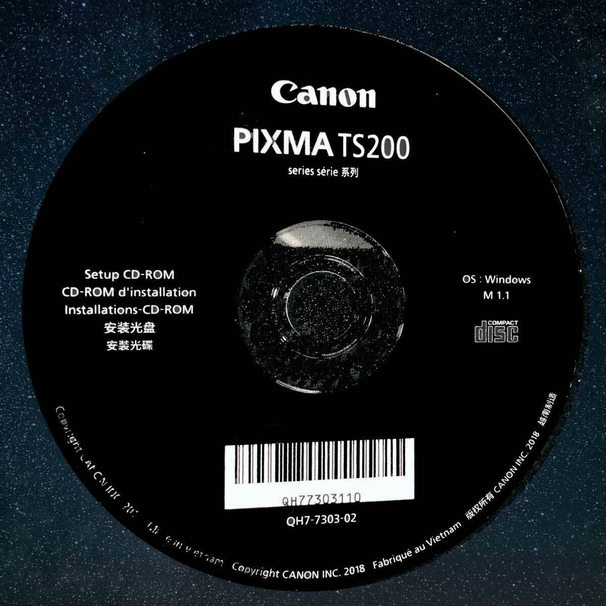 Canon Pixma Printer Setup CD Drivers Installation Disc Software TS200