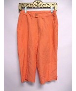 Tommy Bahama Cropped Salmon Capri Pants Hemp Silk Size 4 - $42.82