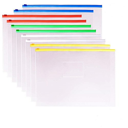 Bestsupplier 50 Pcs Clear Plastic Mesh Zip Document Pouches Zip File ...