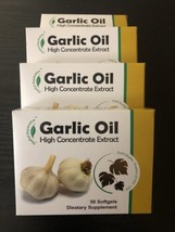 LOT OF 4  Herbal Inspiration Garlic Oil High Concentrate Extract Soft Gel 50 ct - $19.77