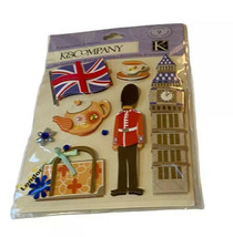 K&Company Dimensional Stickers Happy Trails London Royal Guard Soldier Scrapbook - $9.89