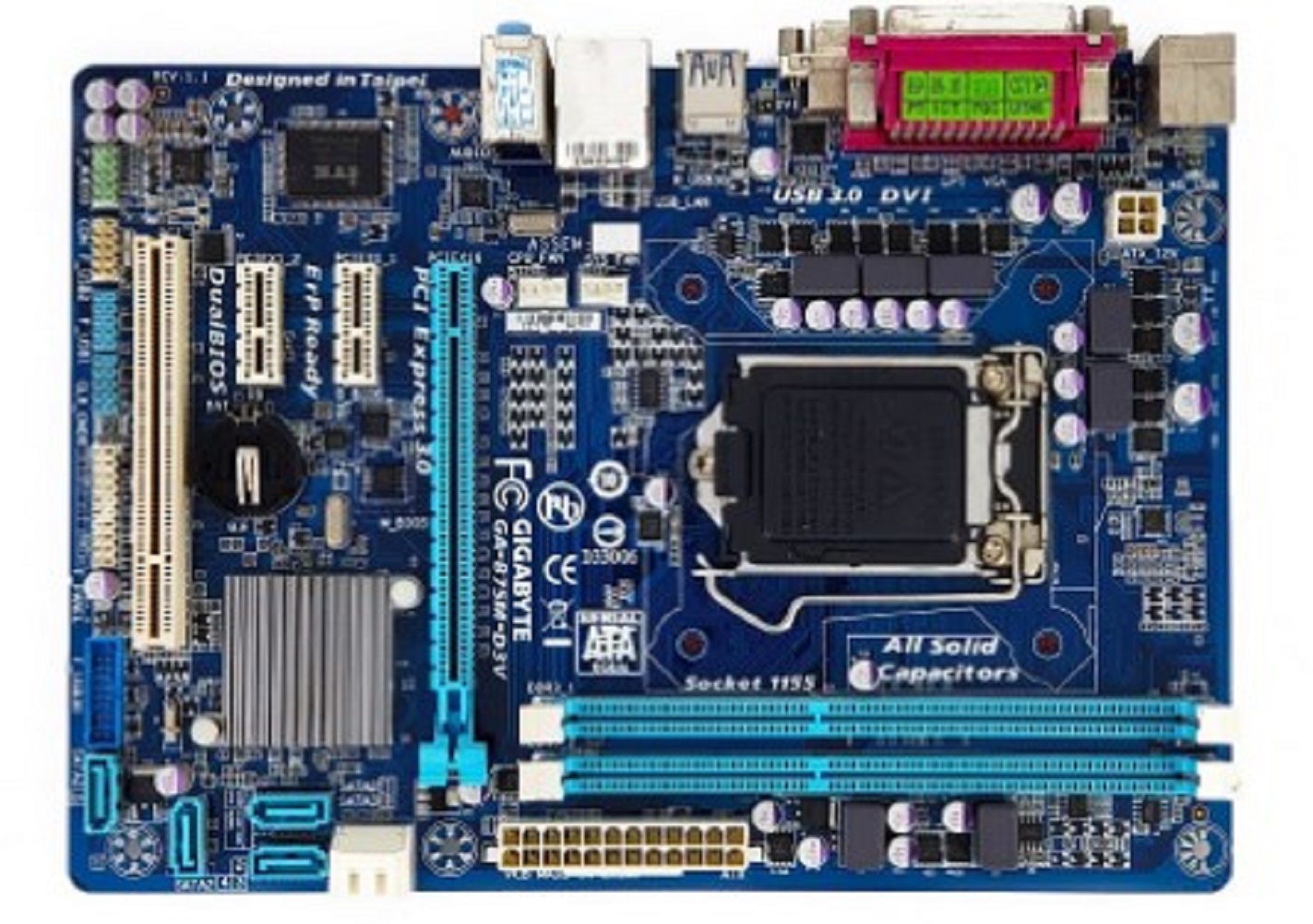 Gigabyte GA-B75M-D3V Desktop Motherboard B75M-D3V B75 LGA 1155 i7 i5 i3