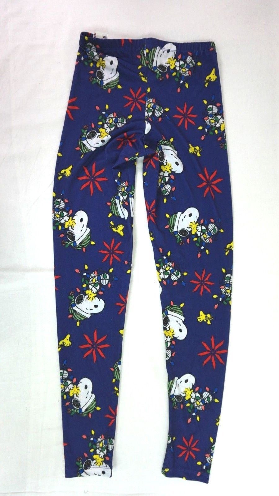 NWT Women Juniors Peanuts Snoopy Woodstock Ugly Christmas Leggings XS, S, M Leggings