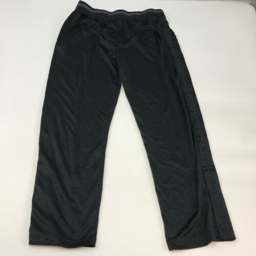 AND1 Basketball Pants Mens Large Black Elastic Waist Loose Fit Sports ...