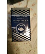 Browne &amp; Ashley Gourmet Georgia Peach ***Empty Tin*** Tea Bag Holder - $3.95