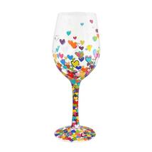 Lolita Wine Glass Hearts a Million 15 oz 9" High Gift Boxed w Recipe Collectible image 3