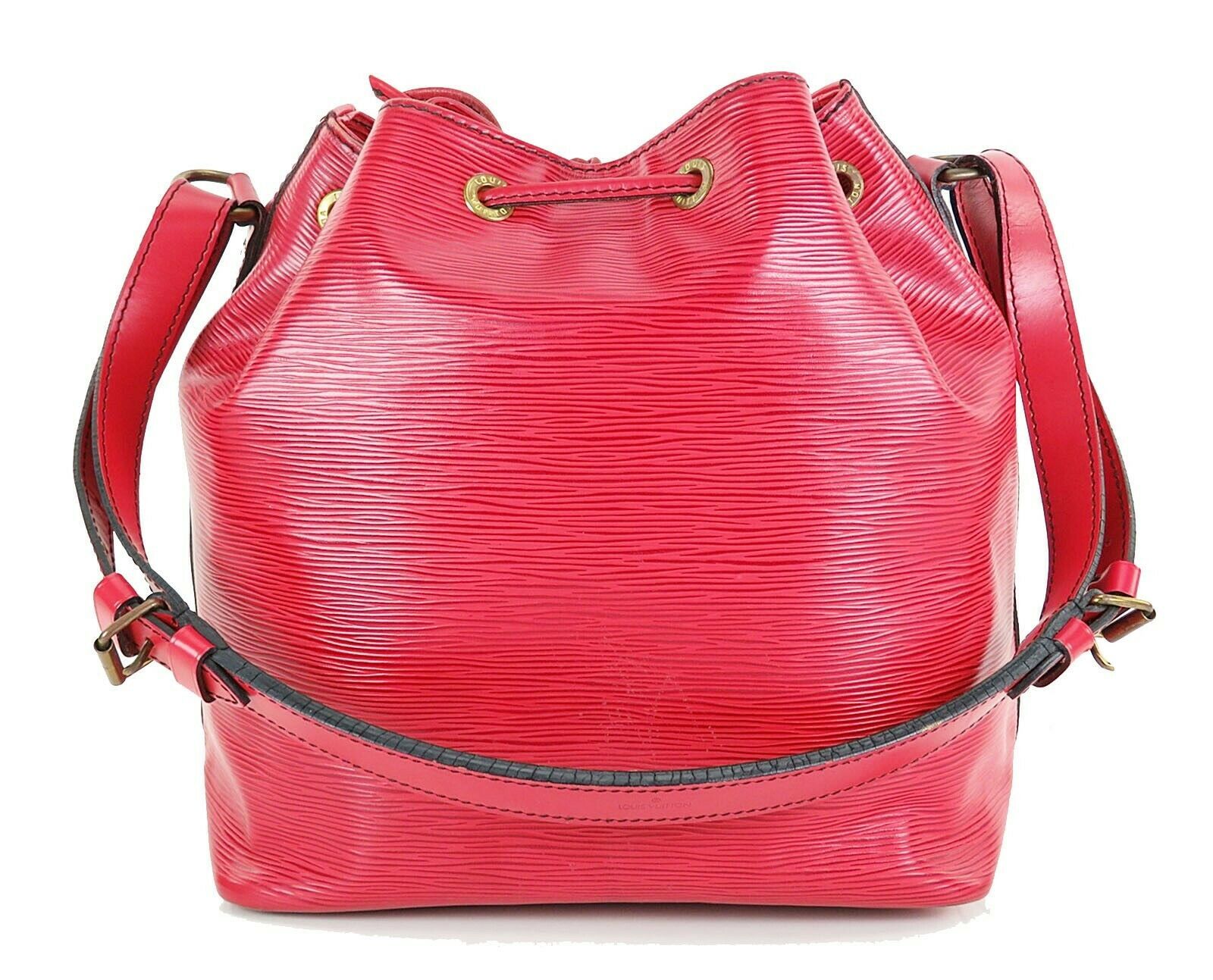 Auth LOUIS VUITTON Petit Noe Red Epi Leather Shoulder Tote Bag Purse #25066D - Women&#39;s Bags ...