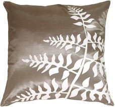 Pillow Decor - Gray with White Bold Fern Throw Pillow (KB1-0009-01-20) - $29.95