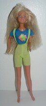 Mattel Blond Sister of Barbie Doll in Blue printed top and mint green sh... - $10.34