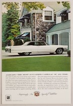 1967 Print Ad Cadillac 2-Door Cars V-8 Performance Stone House - $8.35