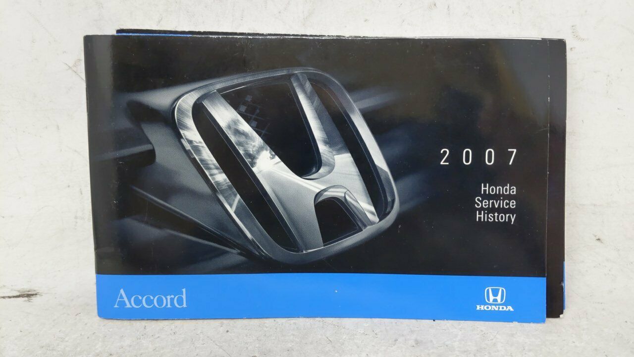 2007 Honda Accord Owners Manual 53408 Owner & Operator
