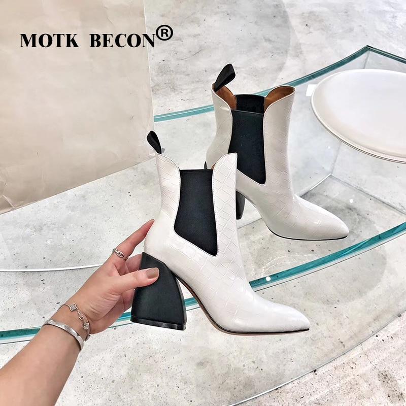 booties with square heel