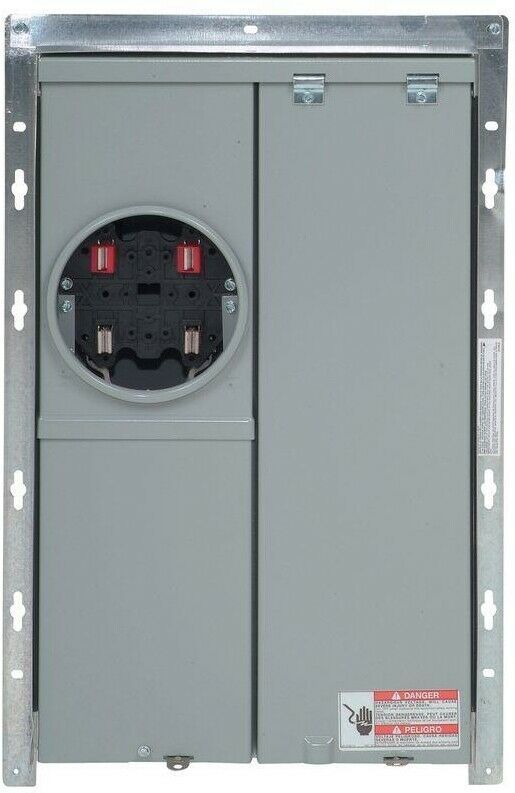 Eaton Meter Breaker Panel 100 Amp 12-Spaces 24-Circuits 240-Volt Flush