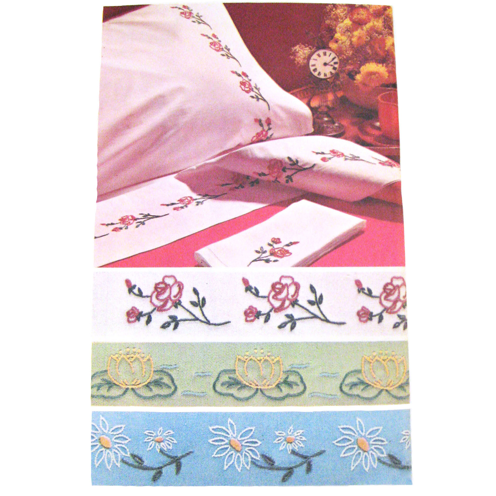 9798 Vintage Simplicity Embroidery Cross Stitch Transfer Pattern Floral