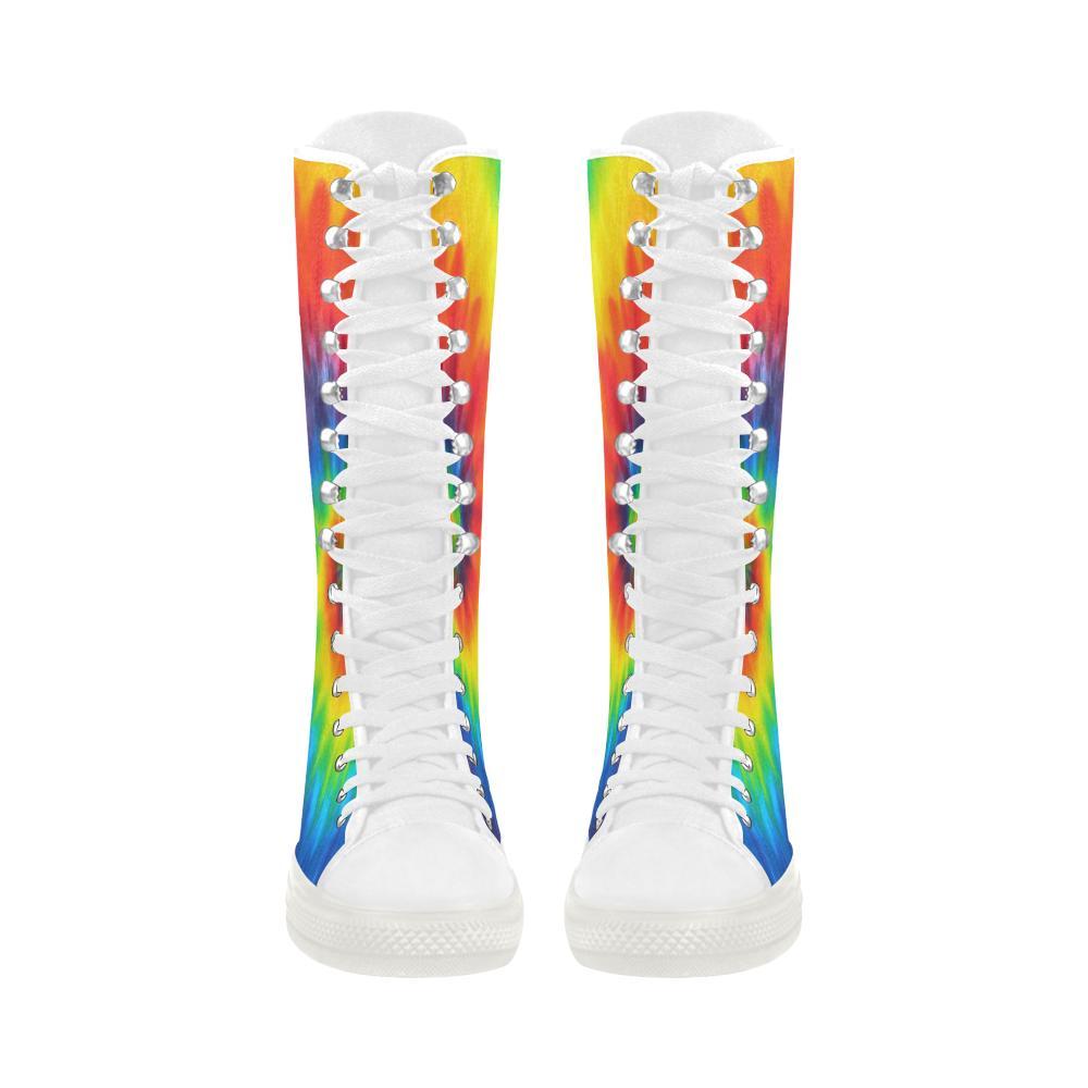 knee high canvas boots