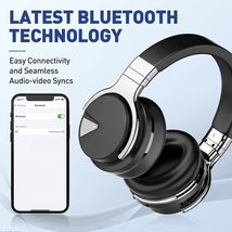 Active Noise Cancelling Bluetooth Headphones with Microphone    -  Deep Bass image 9
