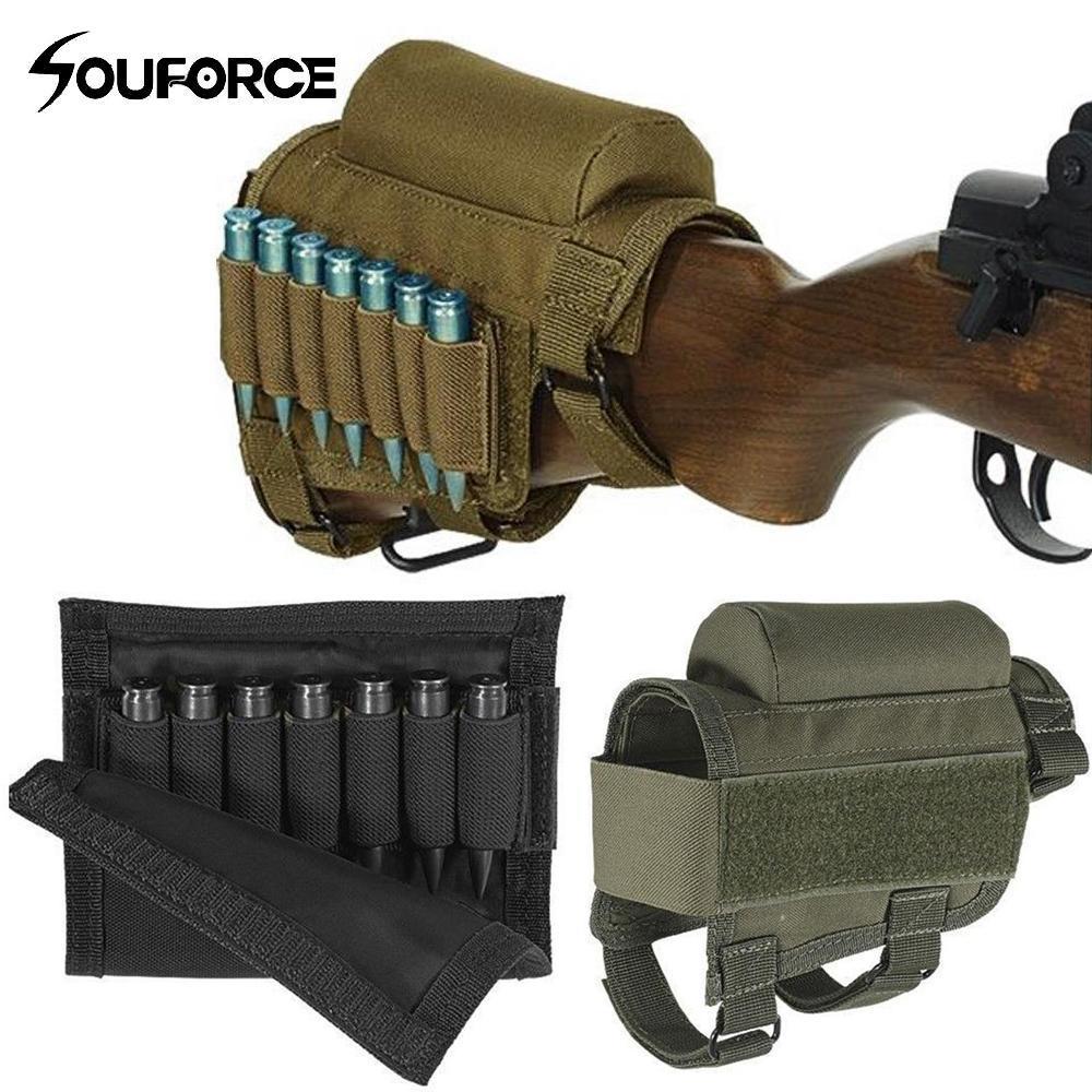 .300 .308 Pouches Portable Adjustable Tactical Butt Stock Rifle Cheek ...