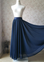 Silver Gray Chiffon Bridesmaid Skirt Floor Length Chiffon Wedding Party Skirt image 13