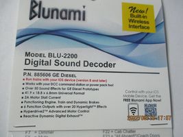 Soundtraxx # 885606 BLU-2200 Digital Sound Decoder GE Diesel (Read Description) image 4