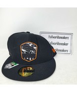 Denver Broncos New Era Salute to Service Black Orange Fitted Hat Cap 7 3... - $34.64