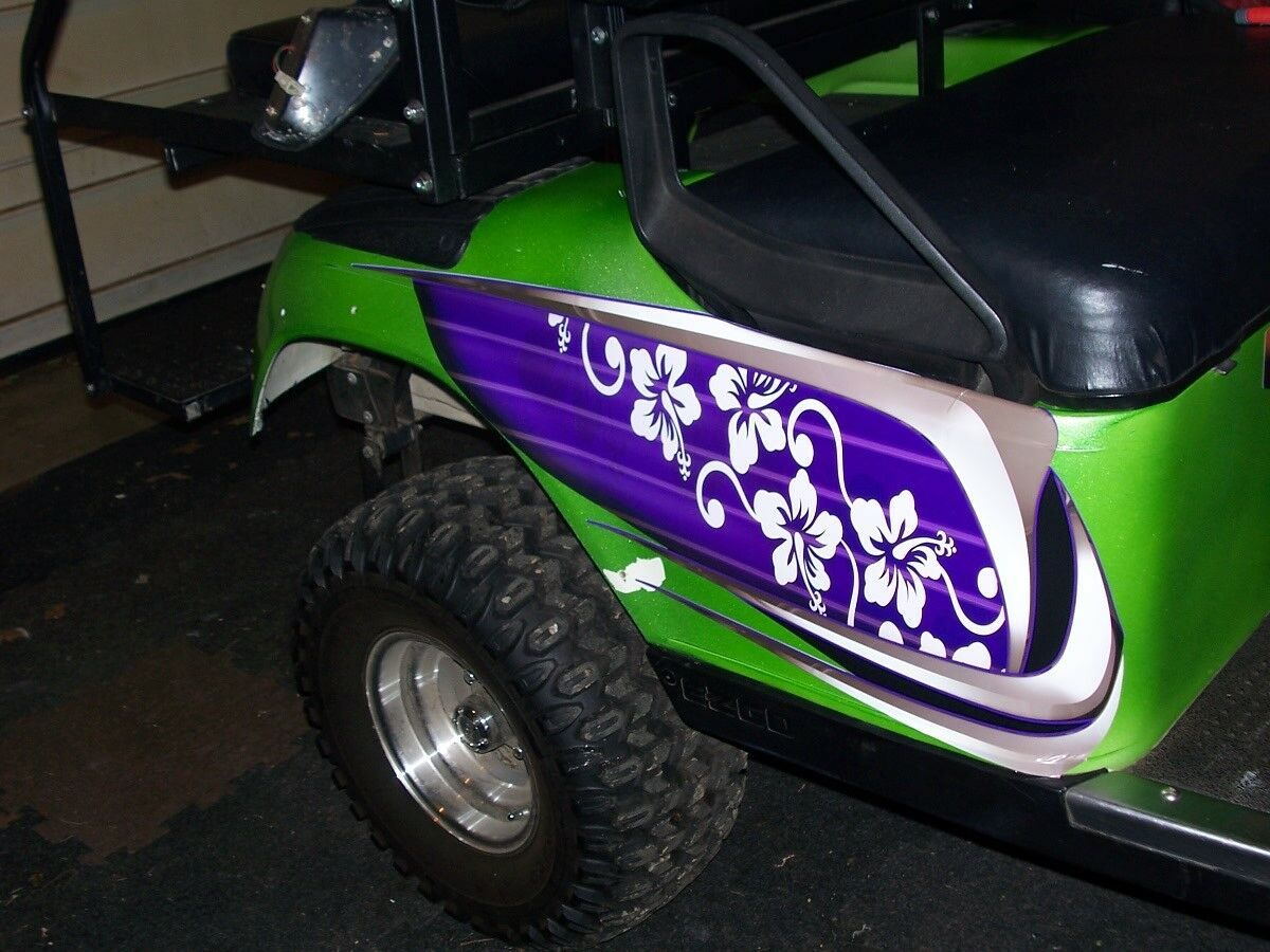 Golf Cart Beach Croozer Hood & Side Graphics Fit all EZGO Club Car