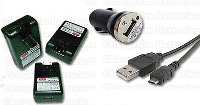 LCD Universal Battery Charger Power W// USB Port For Samsung SGH-i677 Focus Flash