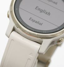 Garmin Fenix 6S Sapphire GPS Watch Light Gold w/ Light Sand Band  image 5