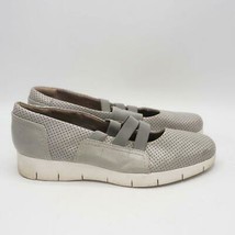 Clarks Artisan Gray Leather Slip On Casual Shoes Women's Size 8.5 N US - $52.55