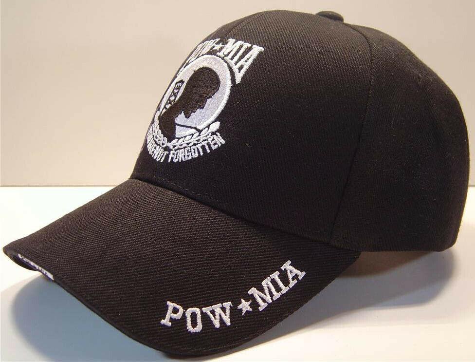 WHOLESALE NEW! POW MIA MILITARY CAP HAT BK EMB. WHITE - Men's Hats