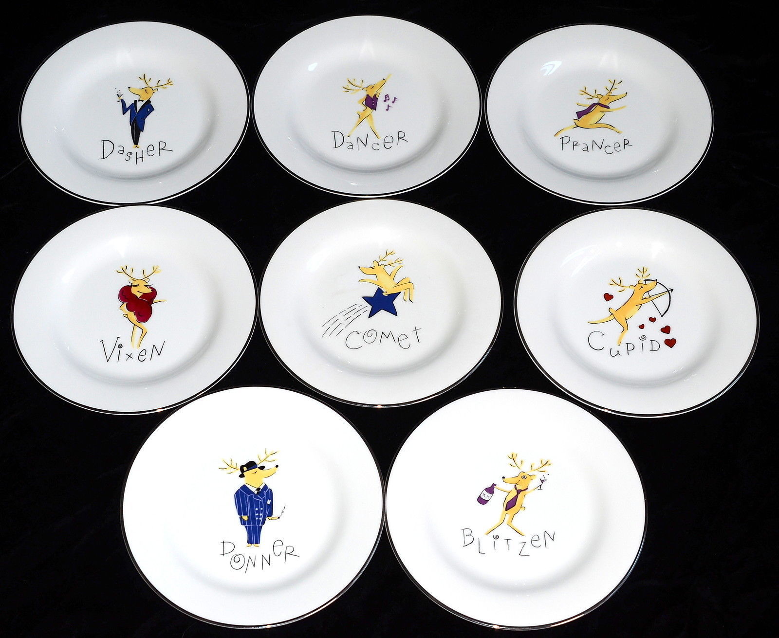 Pottery Barn Reindeer * 8 Salad / Dessert and 50 similar items Pottery Barn Reindeer * 8 Salad / Dessert and 50 similar items