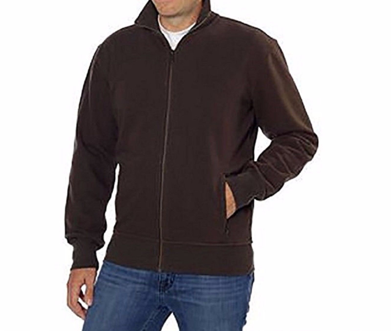 Download Kirkland Signature Men's Full Zip Sweatshirt Brown Medium ...